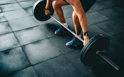 El atleta estable y fuerte